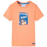 vidaXL Dječja majica kratkih rukava neonskonarančasta 104 | shoptok.hr
