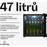 Klarstein Hladnjak za pića Beersafe s vratima od zrcalnog stakla | 44 x 48 cm | Unutarnje LED osvjetljenje | shoptok.hr