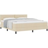  Krevet s box springom i madracem krem 180x200 cm tkanina | shoptok.hr