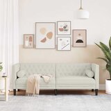  Trosjed Chesterfield s jastučićima krem baršunasti | shoptok.hr