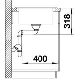 Blanco TOLON 45S 780x500/195 mm – kristalno bela | ePonuda.com