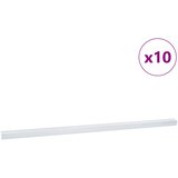  Profili za rubove stepenica 10 pcs Srebrno 67 x 3.5 x 3 cm | shoptok.hr
