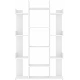 Ormarić za knjige bijeli 86 x 25,5 x 140 cm konstruirano drvo | Eponuda.com