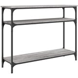 Maison Chic Konzolna mizica - miza ob steni siva sonoma 100x29x75 cm inženirski les, (21786450) | Shoptok.si