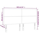  LED uzglavlje tamnozeleno 160x5x118/128 cm baršunasto | Eponuda.com