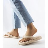 Gemre Beige chunky flip-flops Smithfield | Shoptok.si