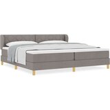 vidaXL Boxspring - Krevet s oprugama i madracem krem 90x200 cm Sivo-smeđa | shoptok.hr