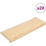  Preproge za stopnice 20 kosov 65x21x4 cm krem, (21826888) | Shoptok.si