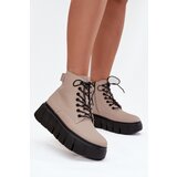 VINCEZA Leather Insulated Women's Ankle Boots on Platform | shoptok.hr