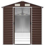  Vrtna kućica smeđa 191x640x198 cm pocinčani čelik | Eponuda.com