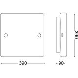 Ideal lux - plafonsko svetlo celine 3xE27/60W/230V 39x39 bela | Eponuda.com