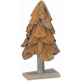  Božićno drvce s stalakom Smeđa 61 cm Masivna tikovina | shoptok.hr