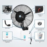  Ventilator sa raspršivačem Prosto MSF 2608 C, zidni | ePonuda.com