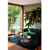 Dutchbone Klubska mizica s stekleno mizno ploščo v temni naravni barvi 80x92,5 cm Sita – | Shoptok.si
