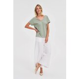 Marisse Olive Cotton Blouse | shoptok.hr
