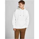 Jack & Jones White Mens Basic Hoodie Star - Men