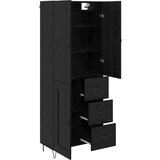  Kuhinjski ormarić Zidne s ladicama 2 pcs Crni hrast Konstruirano drvo | shoptok.hr