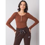 RUE PARIS Blouse-RV-BZ-6065.80P-dark brown | Shoptok.si