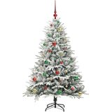 vidaXL Umjetno božićno drvce s rasvjetom i setom kuglica Zelena 150 cm | shoptok.hr