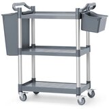 Amer Box Polipropilenska servisna kolica sa 3 police, mala, 800x420x(H)945mm | Eponuda.com