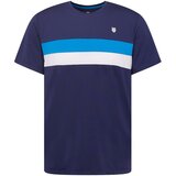 K-Swiss Performance Funkcionalna majica mornarska / kraljevo modra / bela | Shoptok.si