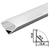  Set aluminijumski profil za LED trake 1m 15.8x15.8 LPR-601/1-SET | Eponuda.com