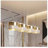  visilica na sajli lux 4xE27/15W/230V bela/zlatna | Eponuda.com