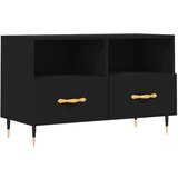 Maison Chic TV omarica - TV enota - Televizijska omarica črna 80x36x50 cm inženirski les, (21701573) | Shoptok.si
