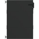 vidaXL Vrtna vrata Crna 105 x 150 cm Čelik s praškastim premazom | shoptok.hr