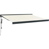 Tenda na uvlačenje krem 3,5 x 2,5 m od tkanine i aluminija Slike