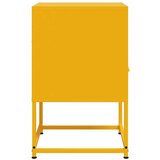 vidaXL Nočna omarica gorčično rumena 36x39x60,5 cm jeklo | Shoptok.si