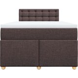  Krevet box spring s madracem tamnosmeđi 120 x 190 cm od tkanine | shoptok.hr