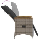  3-dijelni bistro set od poliratana s jastucima sivi | shoptok.hr