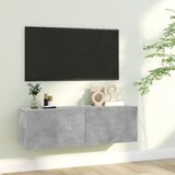 The Living Store TV omarica betonsko siva 100x30x30 cm inženirski les - TV Omarica, (21376473) Cene