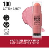 Rimmel London Multi-Tasker Blush'N'brush rumenilo u olovci s kistom nijansa 100 Cotton Candy 8 g | shoptok.hr