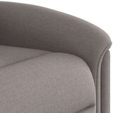  Naslanjač s funkcijo vstajanja taupe blago | Shoptok.si