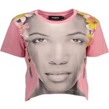 Desigual WOMEN&#39;S SHORT SLEEVE T-SHIRT PINK Cijene