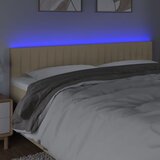  LED uzglavlje krem 200x5x78/88 cm od tkanine | shoptok.hr