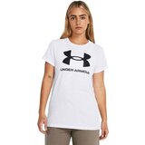 Under Armour Funkcionalna majica 'SPORTSTYLE' črna / bela | Shoptok.si
