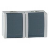 Aling Priključnica antracit siva šuho II dupla keramičko jezgro siva/ IP44 242.1A OG Power Cene