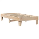 vidaXL Posteljni okvir brez vzmetnice 90x200 cm trdna borovina | Shoptok.si