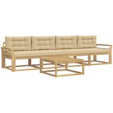  Set vanjskih sofa 4 kom. Bijela i bež | shoptok.hr