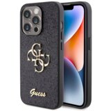 Guess GUHCP15LHG4SGK silikonski ovitek za iPhone 15 Pro - črn z bleščicami in zlatim logom Cene
