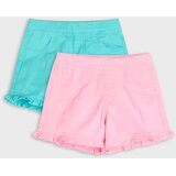 Sinsay Pamučne kratke hlače s ukrasnim volanima 2 pack | shoptok.hr