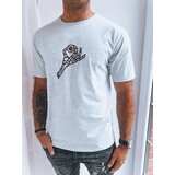 DStreet Jasnoszara koszulka męska z nadrukiem | Shoptok.si