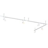 QAZQA Modern hangend railsysteem met 5 spots wit 1-fase - Iconic Jeana | Shoptok.si
