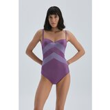 Dagi Swimsuit - Purple - Colorblock Cene'.'