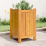 vidaXL Vrtna sadilica s oblogom 31x31x50 cm od masivnog drva bagrema Cijene