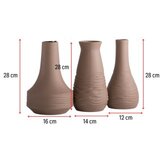WALLXPERT vaza crease series set brown | ePonuda.com