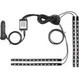RGB LED svjetlo za automobil, Bluetooth - RGB CAR LIGHTING, Crno